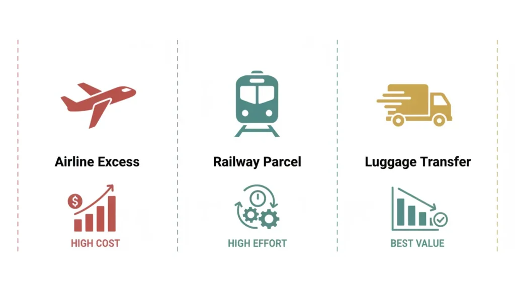 1. The Cost Reality Courier vs. Airlines vs. Railways