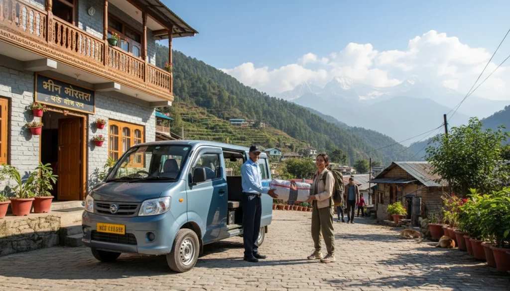 2. Transfer the luggage in  Pilgrimage Destinations